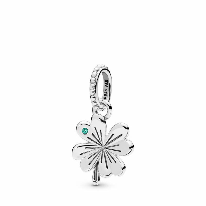 Pandora Lucky Four-Leaf Clover Pendant Silver Egypt MX9715286